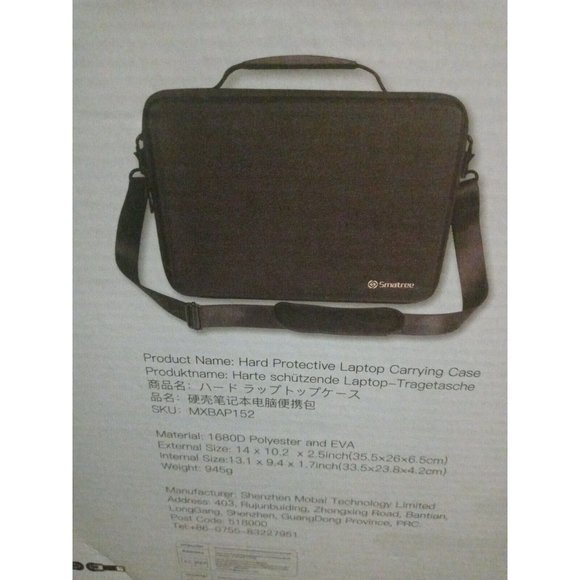 Smatree A361B Hard Protective Laptop Case Black Color Open Box - Picture 14 of 16
